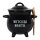 Suppenschüssel "Witches Broth" mit Besenlöffel in Kesselform - Hexen Suppen Schüssel, Halloween Suppenschale, Becher