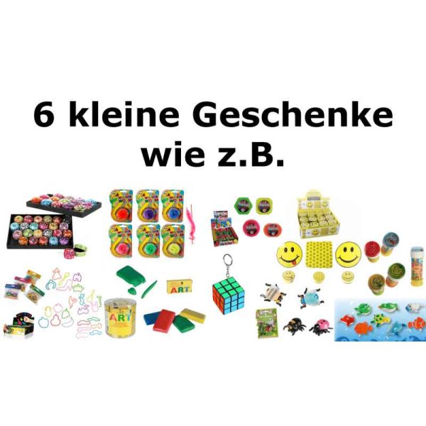 6x Kindergeschenke für S Geschenktüten - Mitgebsel / Give Away für Kindergeburtstag