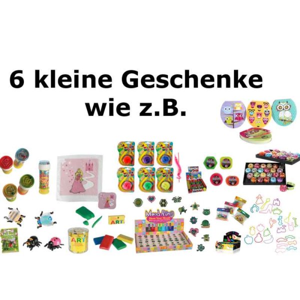 6x Kindergeschenke (MÄDCHEN) für S Geschenktüten - Mitgebsel / Give Away Kindergeburtstag