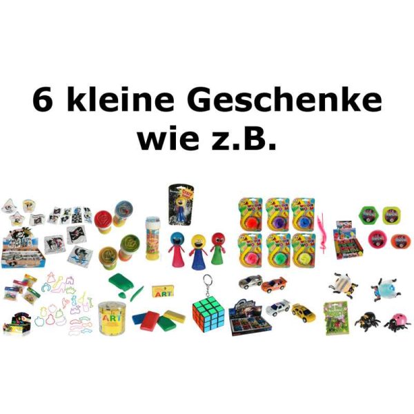 6x Kindergeschenke (JUNGEN) für S Geschenktüten - Mitgebsel, Give Away für Kindergeburtstag