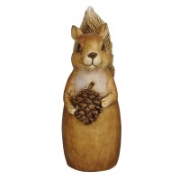 Zaunhocker Eichhörnchen H:20 cm aus Polyresin - Zaun...