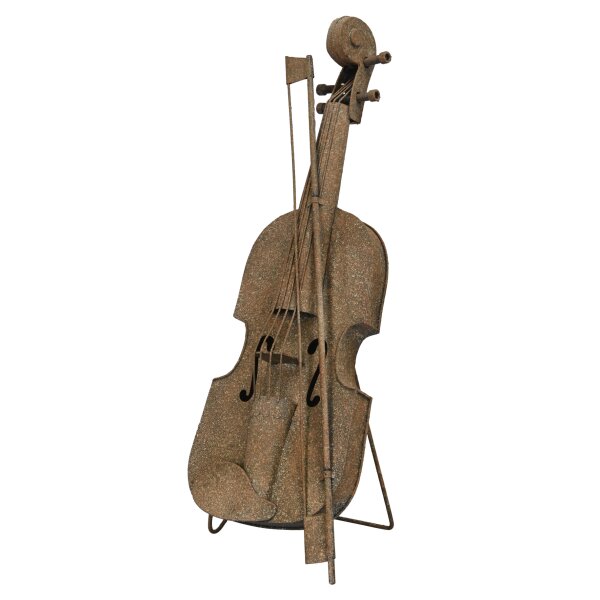 Gartendeko Violine H:49,5 cm im Rost Design - Musik Rostfigur für den Garten, Deko Musiker, Metalldeko