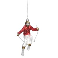 Baumschmuck Skifahrer - Baumkugel für...