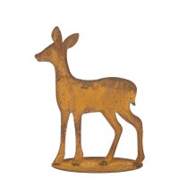 Dekofigur Hirschkuh H:25 cm im Rost Design - Rostfigur...