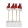 Blumenstecker Nikolaus Weihnachtsmann (2er Set) - Weihnachtsdeko, Pflanzstecker, Blumen Deko Advent, Weihnachten