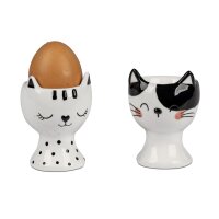 Eierbecher Katze Kitty (2er Set) - Eierhalter Katzen...