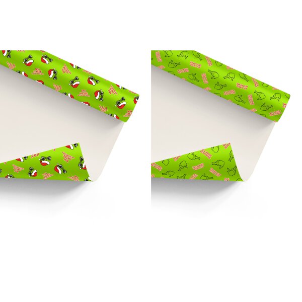 Geschenkpapier Set Muffel (4 Rollen) 2 m x 70 cm - "Ich hasse Weihnachten", "Ich hasse Geschenke" - Geschenkpapier Festtagsmuffel, Geschenkverpackung Weihnachten