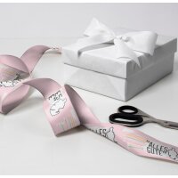 Geschenkband Miesekatze (3er Set) rosa, blau, grün...