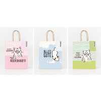 Geschenktüte Miesekatze (3er Set) 27x21 cm -...