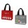 Filztasche Geschenktasche Weihnachten (2er Set) rot, grau - Geschenktüte Filz, Geschenkverpackung, Weihnachtstaschen