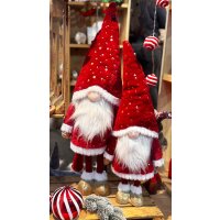 XL Wackelwichtel Santa mit Sternmütze H: 80 cm...