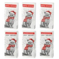 Taschentücher XMAS Cat (6 x 10 Stück) -...