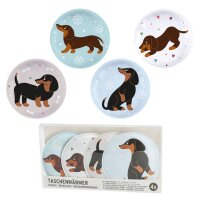 Taschenwärmer Hund Dackel (4er Set) -...