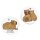 Taschenwärmer Capybara (2er Set) -  Wichtelgeschenk Wasserschwein, Meerschweinchen, Handwärmer Winter, Taschenheizkissen