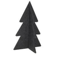 3D Filz Tannenbaum zum Stellen H:30 cm in Anthrazit -...