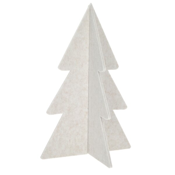 3D Filz XL Tannenbaum zum Stellen H:80 cm in Weiss - Weihnachtsdeko, Weihnachtsbaum, Weihnachten Dekoration, Adventsdeko, Winterdeko