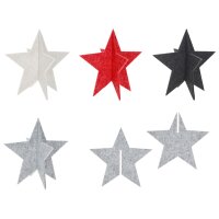 3D Filz Stern zum Stellen D:30 cm in Weiss - Weihnachtsdeko, Weihnachtsbaum, Weihnachten Dekoration, Adventsdeko, Winterdeko