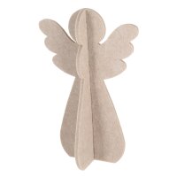 3D Filz Engel zum Stellen H:40 cm in Creme - Weihnachtsdeko, Weihnachtsbaum, Weihnachtsengel, Weihnachten Dekoration, Adventsdeko, Winterdeko