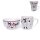Tasse & Schale Weihnachtselch (2er Set) stapelbar aus Porzellan - Frühstück, Kaffeebecher Weihnachten, Kaffeetasse Elch, Kaffeeschale, Müslischale, Teetasse