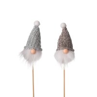 Blumenstecker Wichtel mit Strickmütze (2er Set)...