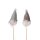 Blumenstecker Wichtel mit Strickmütze (2er Set) silber, grün - Weihnachtsdeko Santa, Pflanzstecker, Blumen Deko Advent, Weihnachten