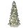 LED Tannenbaum aus Glas, grün H:24 cm mit Timer - Deko Lampe Weihnachten, Adventsdeko Tanne, Weihnachtsbaum
