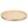 Deko Teller Tablett rund rosa gold-creme D:30,5 cm aus Metall - Kerzentablett, Dekotablett, Dekoschale, Dekoteller, Wohnzimmerdeko
