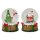 LED Schneekugel Weihnachtsmann Santa (2er Set) - Weihnachtsdeko mit Schneegestöber, Winterdeko, Deko Weihnachten, Advent Dekoration