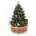 Mechanische Spieluhr Weihnachtsbaum mit Musik H: 18 cm - Weihnachtsdeko, Spieldose Tannenbaum, Tischdeko, Winterdeko, Deko Weihnachten, Advent Dekoration