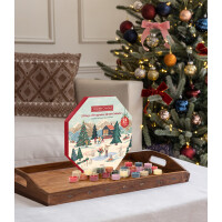 Yankee Candle Adventskalender 2025 "24 days of fragrance"  Adventskranz - Inhalt: 24 Teelichter und 1 Teelichthalter