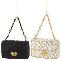 Baumschmuck Damen Handtasche (2er Set) weiss, schwarz -...