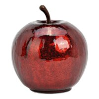 Dekoleuchte Apfel (S) Glas, Metallic Rot, Apfel Lampe mit...