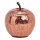 Dekoleuchte Apfel (S) Glas, Metallic Pink, Apfel Lampe mit 20 LED - Lichterkette, Dekolampe, Tischleuchte, Apfellampe