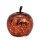 Dekoleuchte Apfel (XS) Glas, Metallic Rot, Apfel Lampe mit 10 LED - Lichterkette, Dekolampe, Tischleuchte, Apfellampe