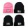 Mütze Miesekatze (4er Set) schwarz, pink mit coolen Sprüchen - Wintermütze Unisex, Beanie, Wichtelgeschenk, Winter Strickmütze