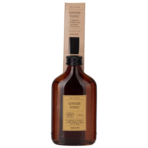 Raumduft Diffuser Parfüm Duft Kollektion GINGER TONIC 200 ml  - Aromatherapie, Lufterfrischer, Duftstäbchen, Raumdüfte, Verdunster