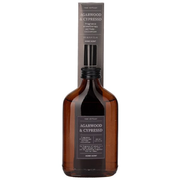 Raumduft Diffuser Parfüm Duft Kollektion AGARWOOD & CYPRESSED 200 ml  - Aromatherapie, Lufterfrischer, Duftstäbchen, Raumdüfte, Verdunster