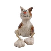 Kantenhocker Katze mit Füßen H:12 cm aus...