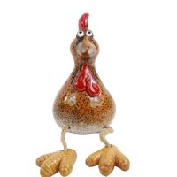 Kantenhocker Huhn mit Füßen H:13 cm aus...