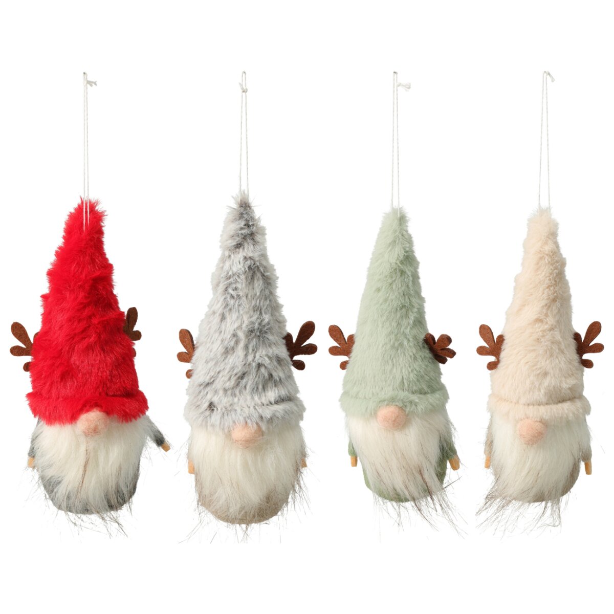Hängedeko Wichtel Zwerg Weihnachtswichtel (4er Set) H:18 cm