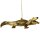Hänger Krokodil gold, Baumschmuck Afrika Tiere - Baumkugel, Weihnachtsdeko, Christbaumschmuck