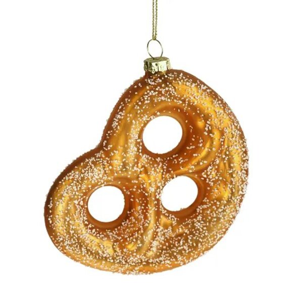 Baumschmuck Brezel - Hängedeko Backwaren Essen, Weihnachtsdeko Bäckerei, Christbaumkugel, Weihnachten