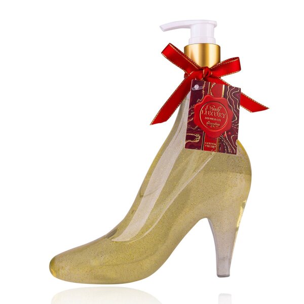 Seifenspender Pumps BODY LUXURY im Pumpspender - Handseife im Stöckelschuh, High Heels, Flüssigseife im Pumpspender, Seife Orchideen Duft