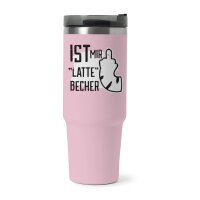 XXL Thermobecher Miesekatze "Ist mir Latte...