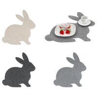 Tischset Ostern Hase Osterhase aus Filz (3er Set) -...