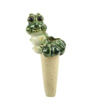 Bewässerungsstecker Raupe H:18 cm aus Keramik -...