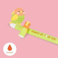 Legami Löschbarer Gelstift 2er Set PAPAGEI Always Together - Erasable Gel Pen, Stift , Gelschreiber