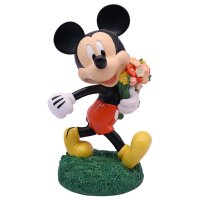 Deko 3D Disney Gartenfigur Mickey Mouse mit Blumen H:19,5...