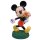 Deko 3D Disney Gartenfigur Mickey Mouse mit Blumen H:19,5 cm aus Kunststoff - Geschenk Figur Valentinstag Micky Maus, moderner Deko Stil für Fans, Gartendekoration, Statue