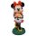 Deko 3D Disney Gartenfigur Minnie Mouse mit Blumen H:20,4 cm aus Kunststoff - Geschenk Figur Valentinstag Minni Maus, moderner Deko Stil für Fans, Gartendekoration, Statue
